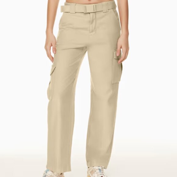Tna Cargo Pant High-waisted 2XL Beige | With Belt - Picture 1 of 16